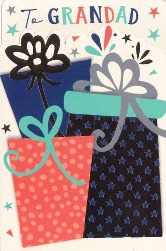 Picture of GRANDAD BIRTHDAY FOLD-OUT ZIG ZAG CARD